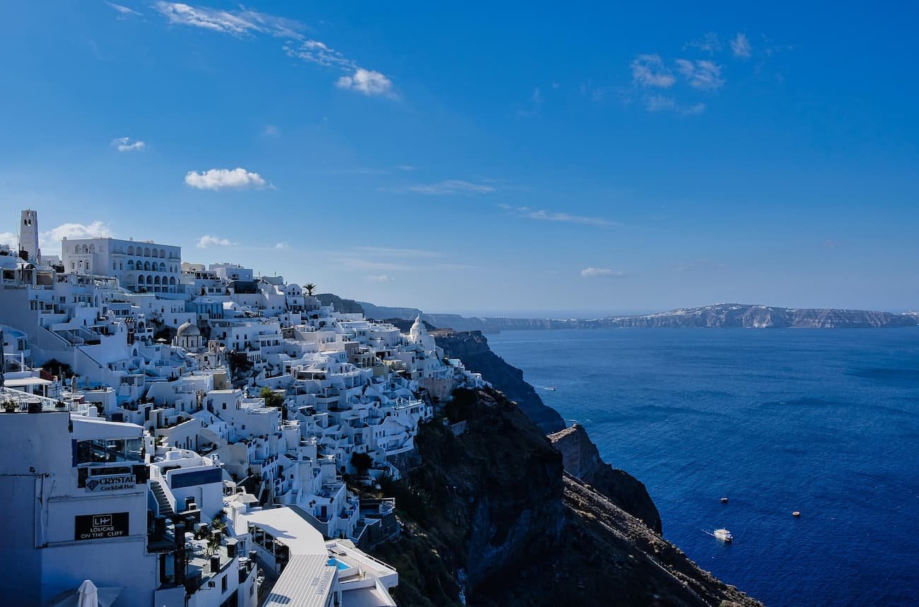 escale santorin caldeira