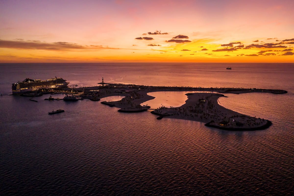 ocean cay msc île de nuit